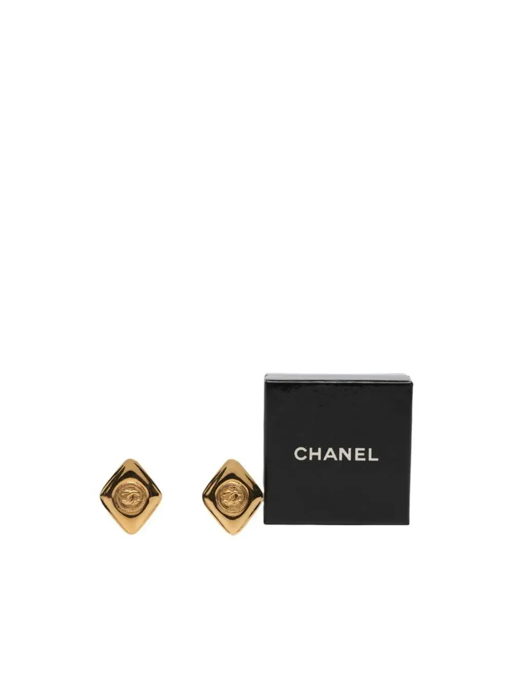Chanel Cc Logo Clip-On Earrings Metal #327492C58B